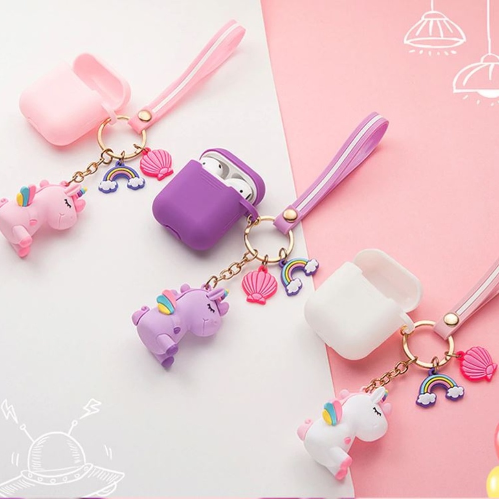 [NEW] ★Air Pods Case★ with UNICORN key-chain !!